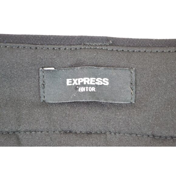 Express Editor Women's 6 Tall Black Mid Rise Bootcut Pant - Picture 5 of 15